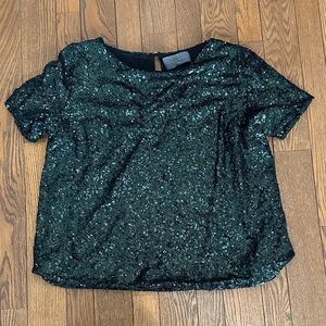Sunday in Brooklyn Sparkling Sequin Blouse